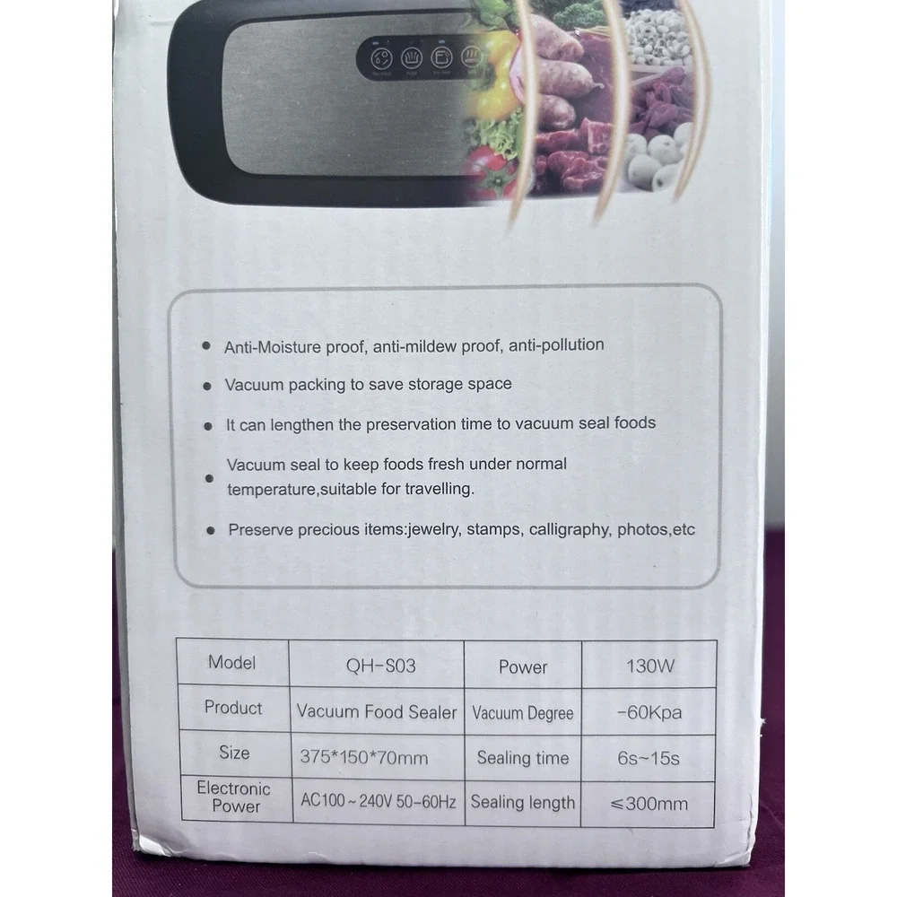 NIB VACUUM SEALER TOUCH SCREEN‎ AS FAST AS 6 SECONDS (1342)